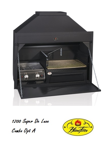 Home Fires 1200 Combo Gas/Wood Built-In Braai