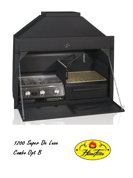 Home Fires 1200 Combo Gas/Wood Built-In Braai - Image 2
